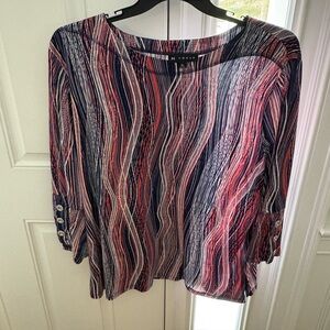 N Touch Women’s blouse - Size XL - Blue and red